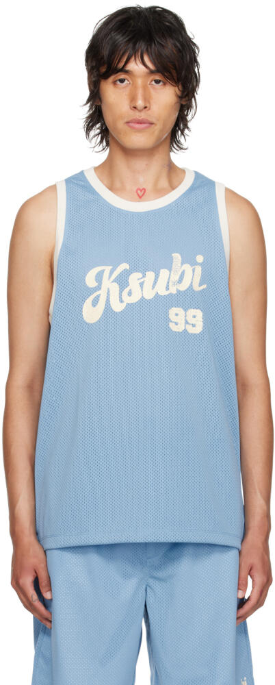 Ksubi Blue Clubhouse Pick Up Tank Top Cover