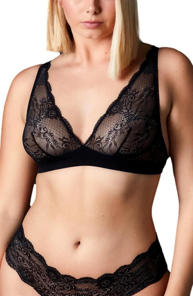 JOURNELLE Sapna Plunge Bralette in Noir Cover