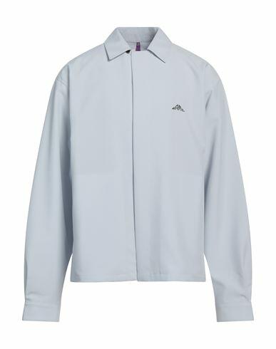 Oamc Man Shirt Light blue Polyester, Silk Cover