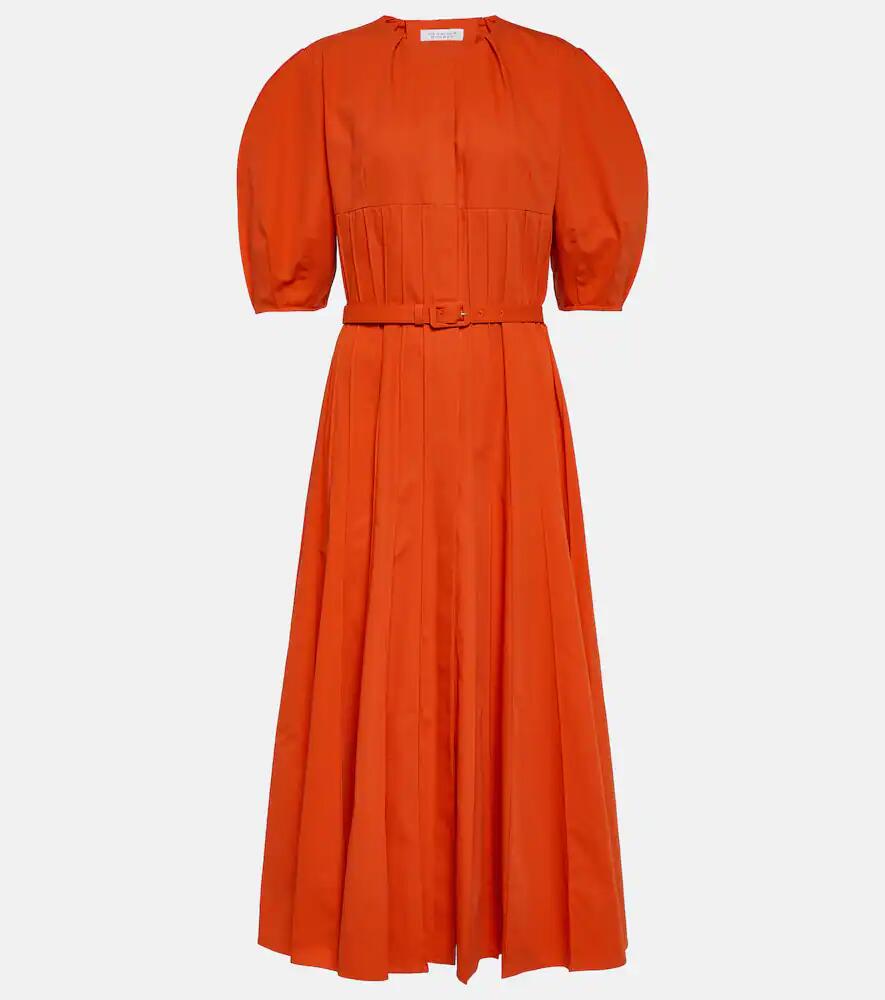 Gabriela Hearst Caden puff-sleeve cotton midi dress Cover