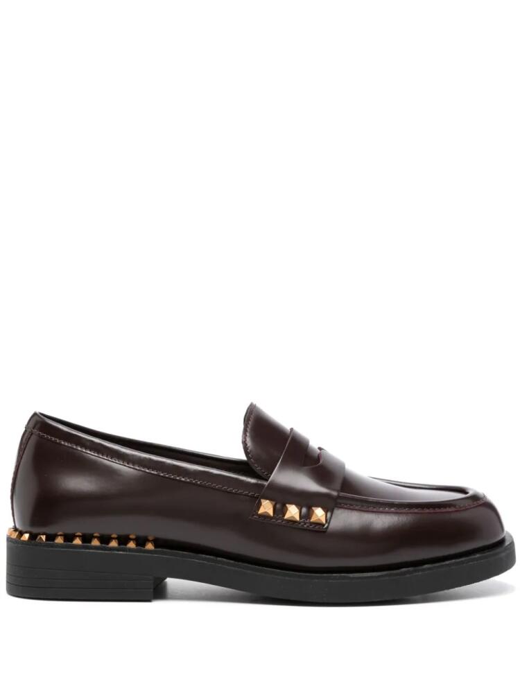 Ash Whisper studded leather loafers - Red Cover