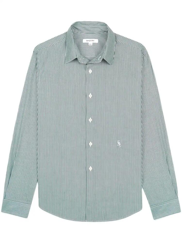 Sporty & Rich SRC striped cotton shirt - Green Cover