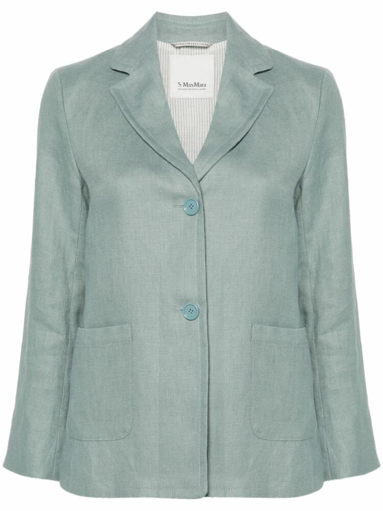 'S Max Mara Socrated single-breasted blazer - Blue Cover