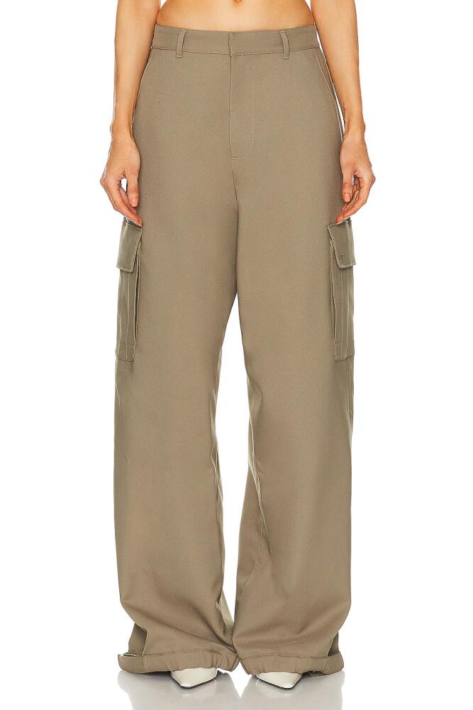 OFF-WHITE Drill Cargo Pant in Brown Cover