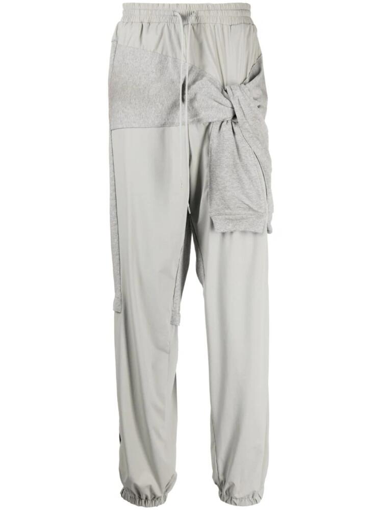 Maison MIHARA YASUHIRO layered-design drawstring track pants - Grey Cover