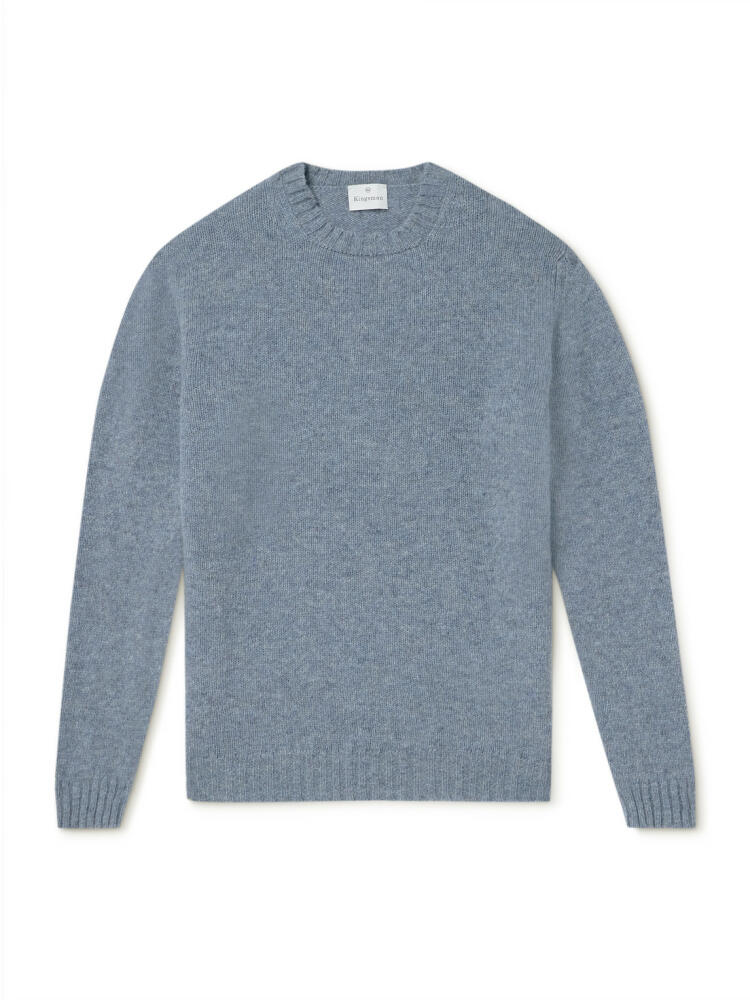 Kingsman - Shetland Wool Rollneck Sweater - Men - Blue Cover