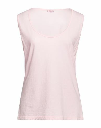 Rossopuro Woman Tank top Pink Cotton Cover