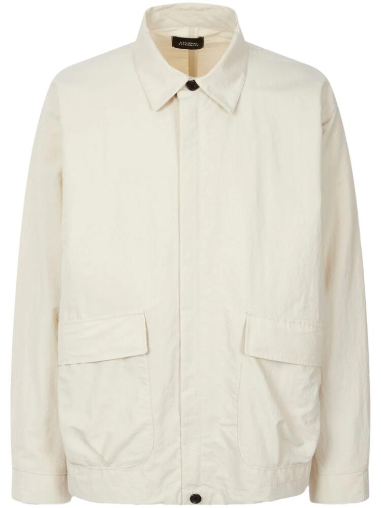 STUDIO TOMBOY multi-pocket shirt jacket - White Cover