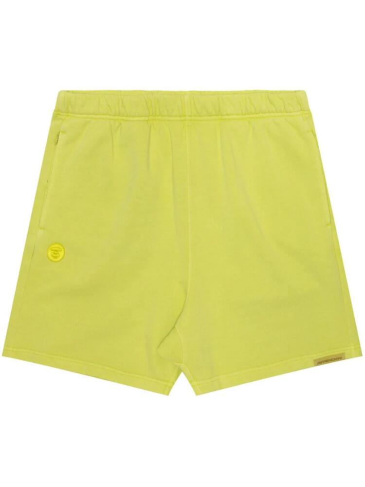 AAPE BY *A BATHING APE® logo-embroidered cotton shorts - Yellow Cover