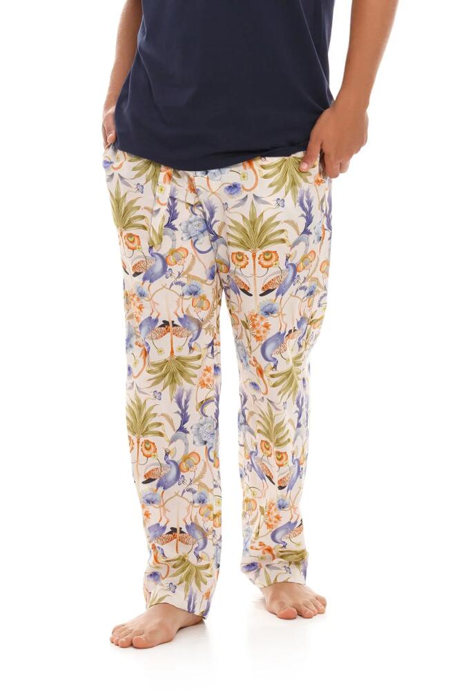 The Lazy Poet Drew Jungle Print Pajama Pants in Blue Cover