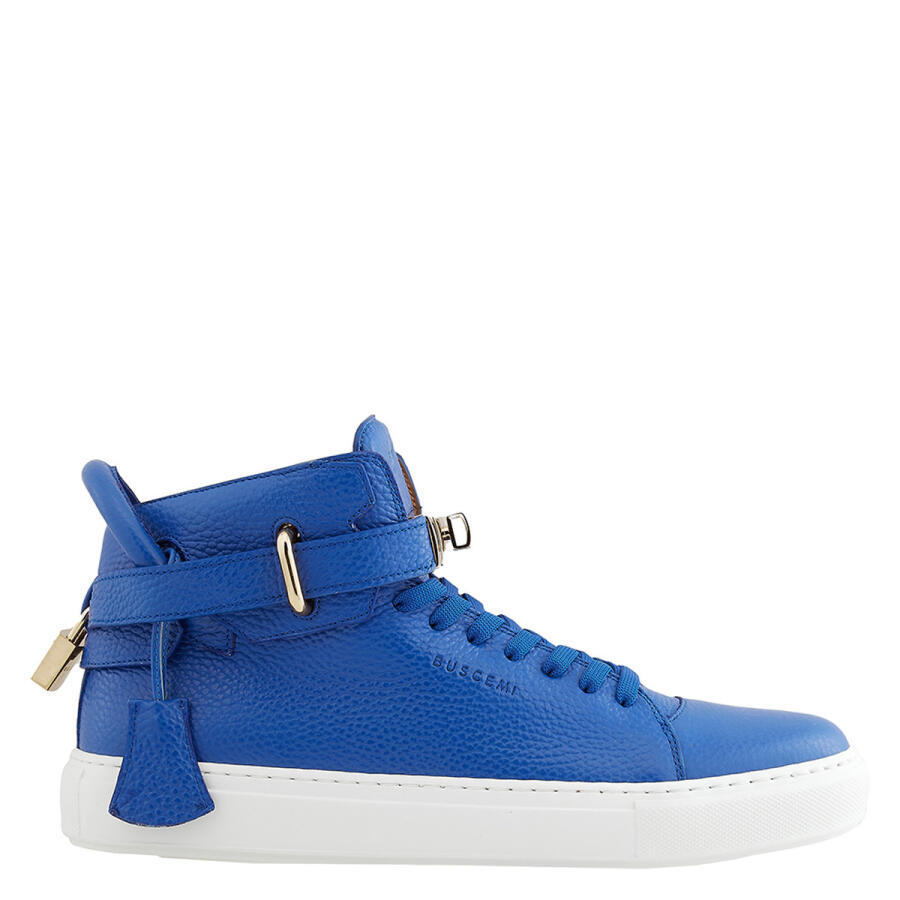 Buscemi Mens Bluette Alce High-Top Leather Sneakers Cover