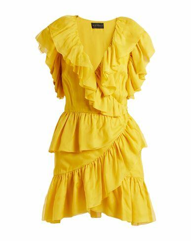 Dundas Woman Mini dress Yellow Silk Cover