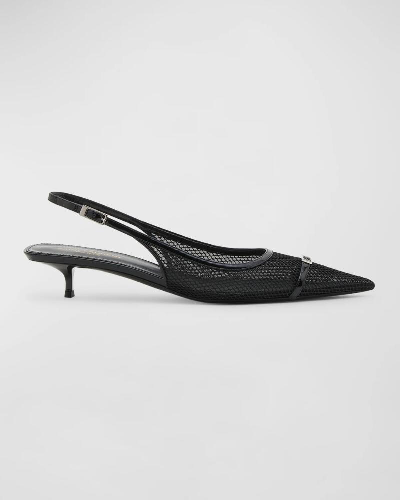 Saint Laurent Oxalis Net Buckle Slingback Pumps Cover