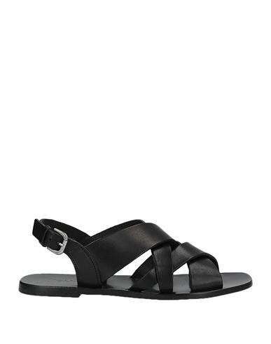 Pollini Woman Sandals Black Soft Leather Cover