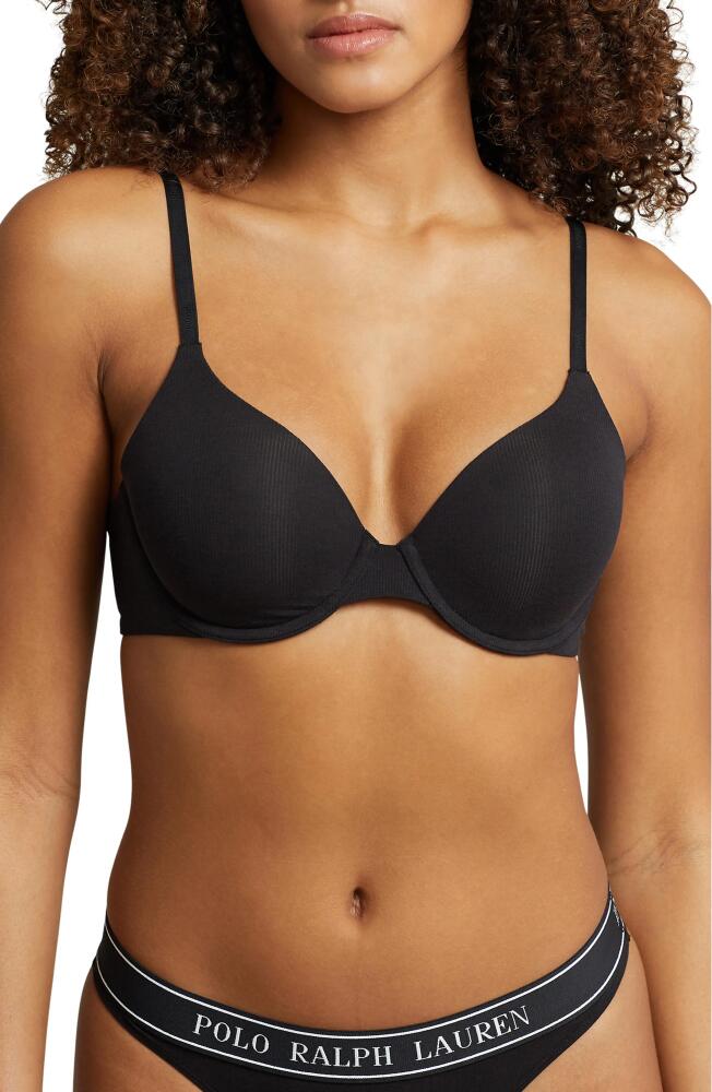 Polo Ralph Lauren Underwire T-Shirt Bra in Onyx Cover