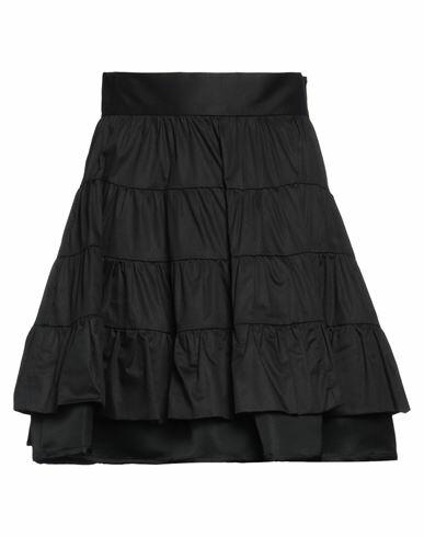 Sandro Woman Mini skirt Black Cotton, Polyester, Acetate Cover