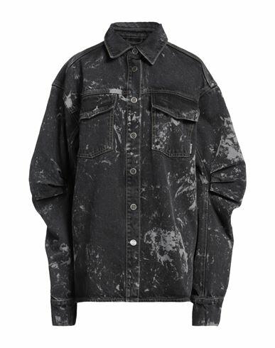 Rotate Birger Christensen Woman Denim shirt Black Recycled cotton Cover