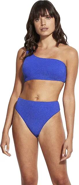 Seafolly Sea Dive High-Rise (Cobalt) Women's Swimwear Cover