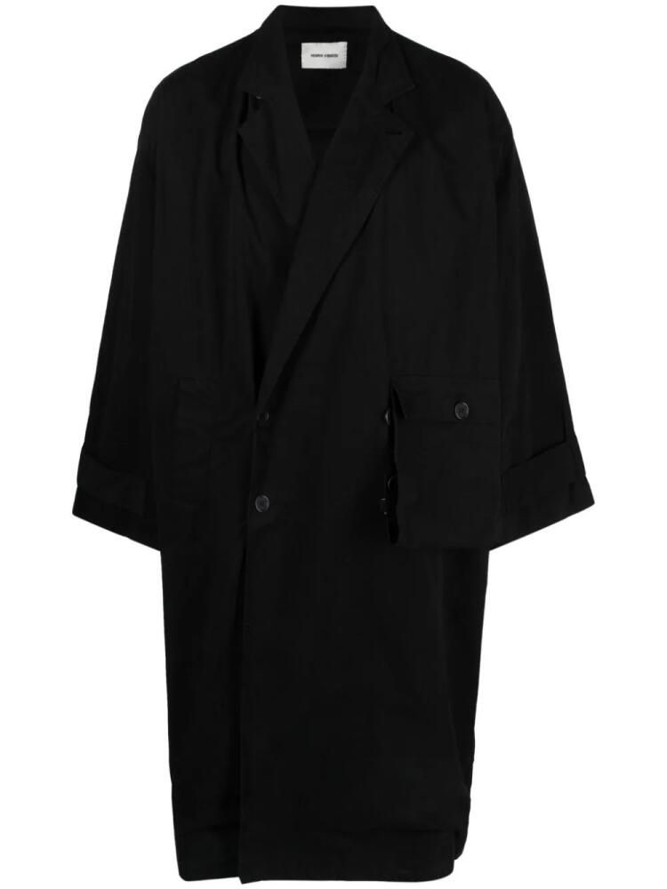 Henrik Vibskov Notice double-breasted coat - Black Cover