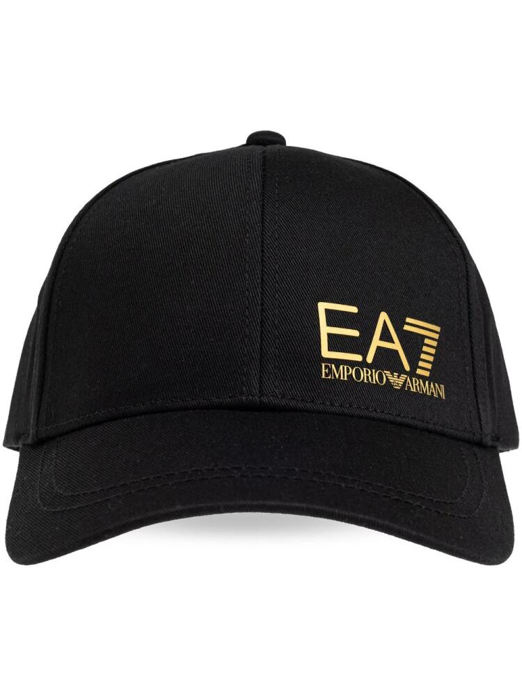 Ea7 Emporio Armani logo-print baseball cap - Black Cover