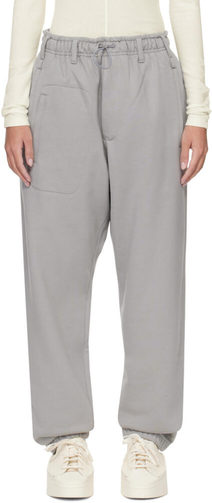 Y-3 Gray Five-Pocket Sweatpants Cover