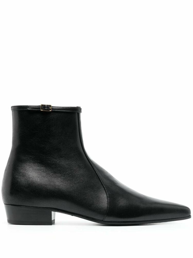 Saint Laurent Romeo calf-leather ankle boots - Black Cover