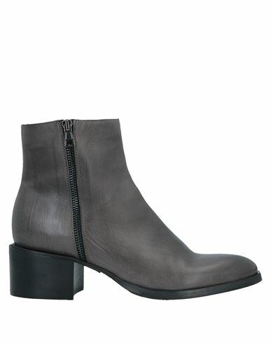 Fru. it Woman Ankle boots Steel grey Soft Leather Cover