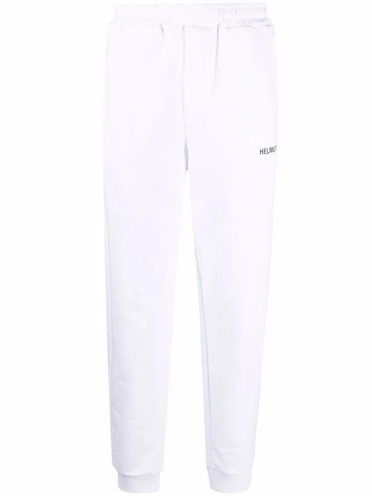 Helmut Lang logo-print track pants - White Cover