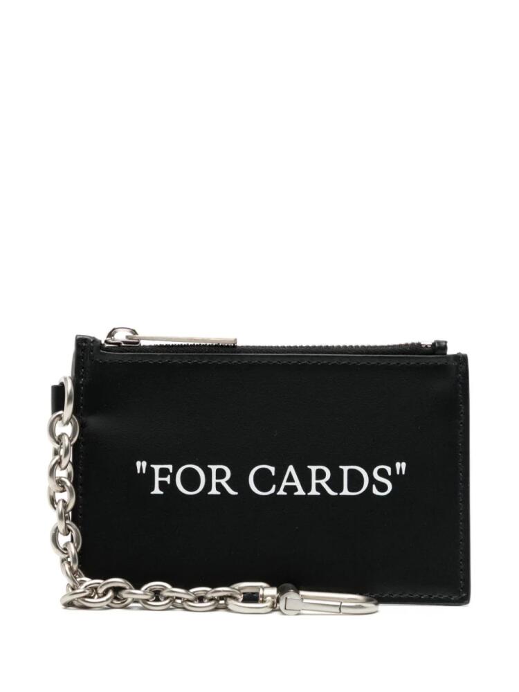 Off-White For Cards leather cardholder - Black Cover