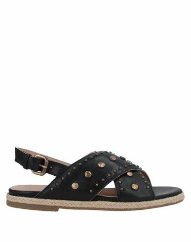 Geox Woman Sandals Black Soft Leather Cover