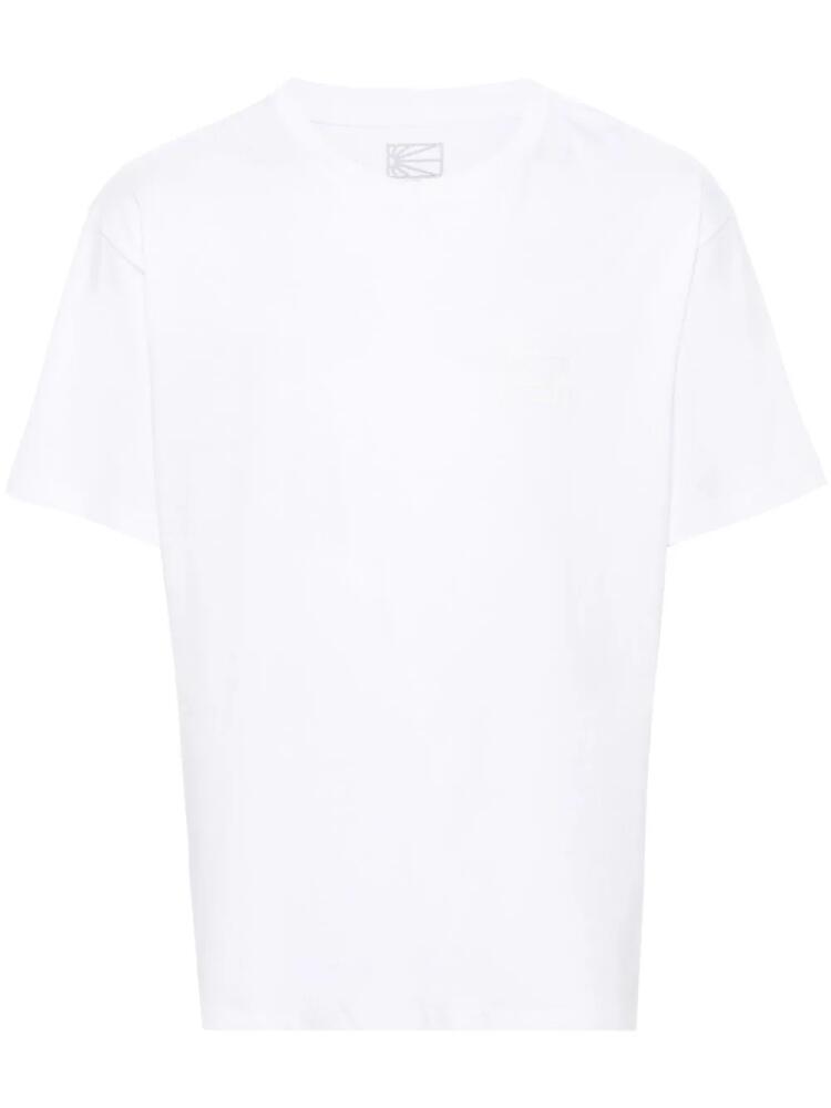 RASSVET rubberised-logo cotton T-shirt - White Cover