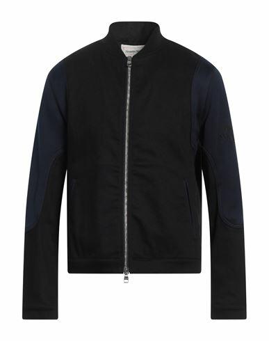 Alexander Mcqueen Man Denim outerwear Black Cotton, Polyamide, Polyester Cover