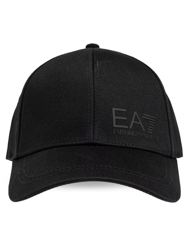 Ea7 Emporio Armani logo-print baseball cap - Black Cover