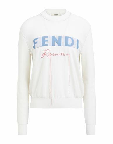 Fendi Woman Sweater Ivory Cashmere, Elastane, Polyester Cover