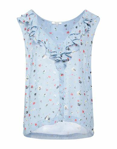 Ganni Woman Top Sky blue Viscose Cover