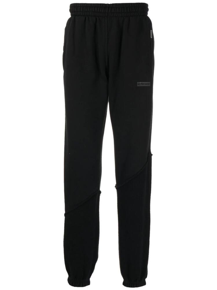 Represent logo-print track pants - Black Cover