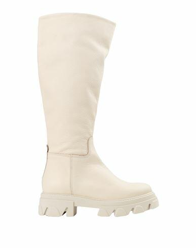 Steve Madden Woman Boot Ivory Soft Leather Cover