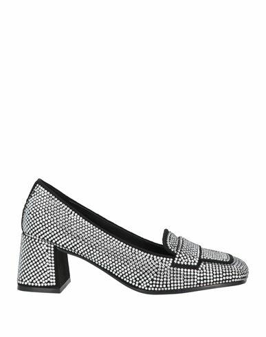 Bibi Lou Woman Loafers Silver Textile fibers Cover