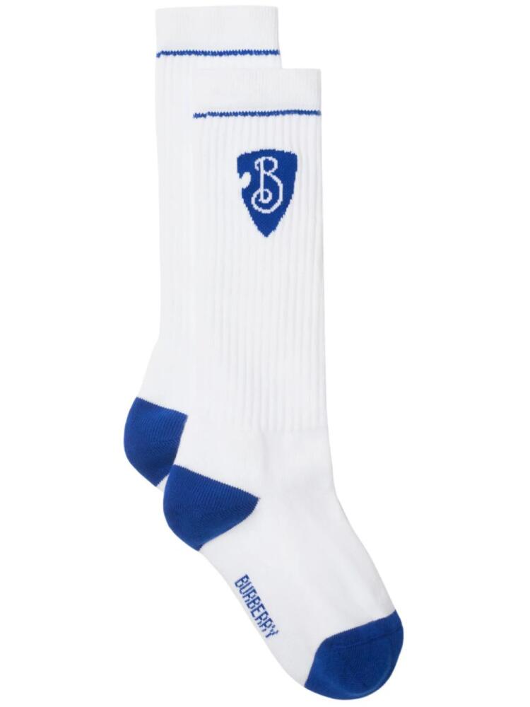 Burberry B Shield socks - White Cover