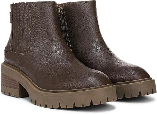 Blowfish Malibu Joy Booties (Dark Brown Faux Leather) Women's Boots Cover