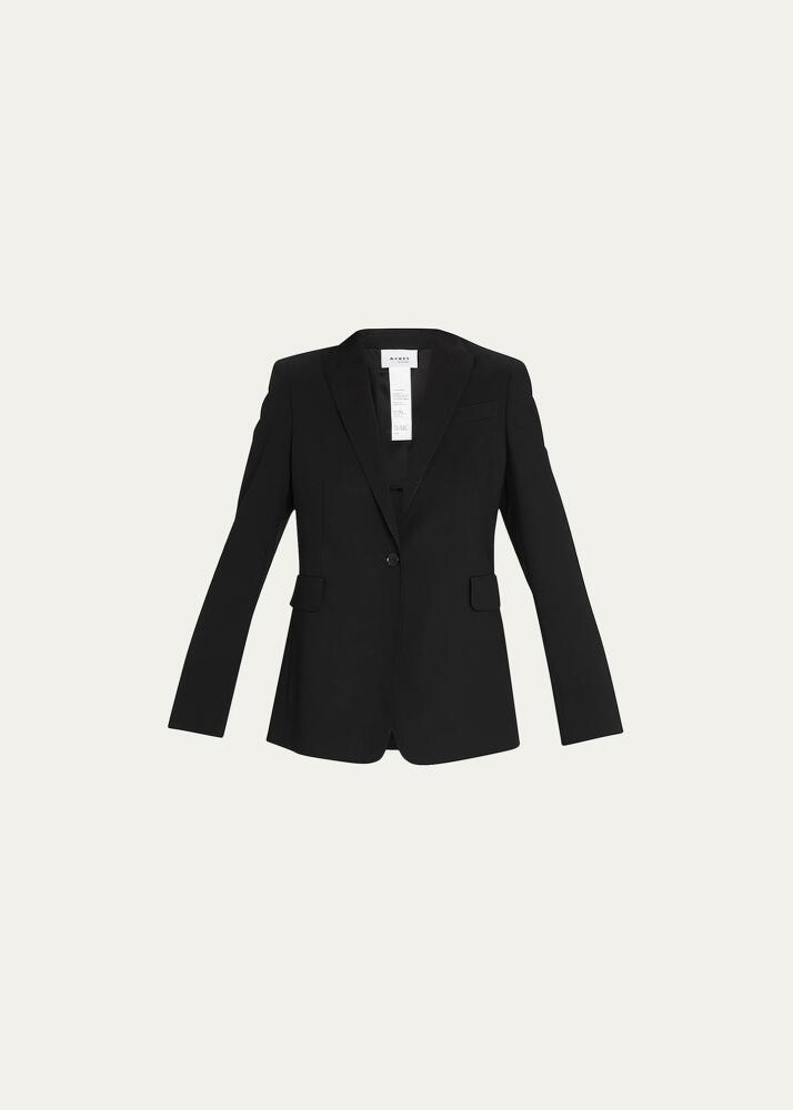 Akris punto One-Button Wool Long Body Blazer Jacket Cover