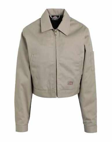 Dickies Lined Eisnhowr Crop W Rec Woman Jacket Beige Polyester, Cotton Cover