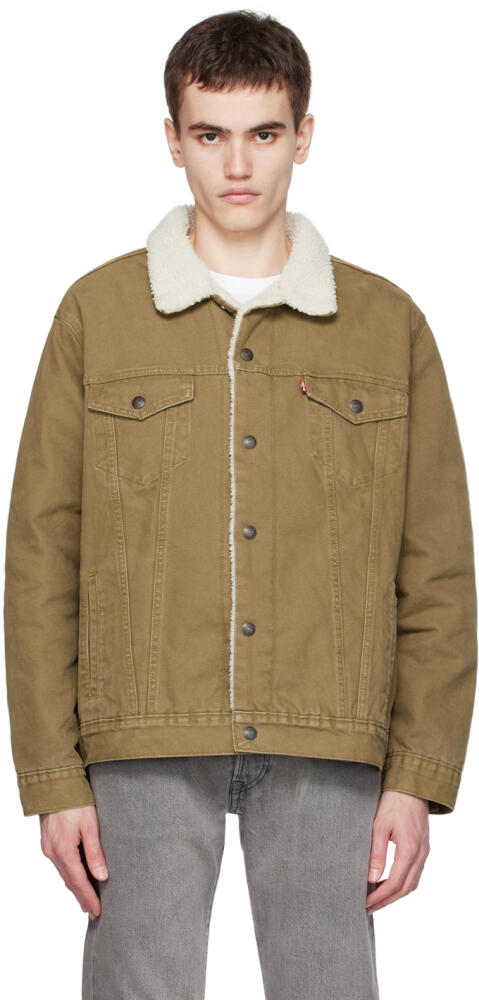 Levi's Tan Button Jacket Cover