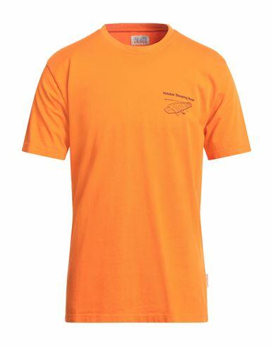 Holubar Man T-shirt Orange Cotton Cover