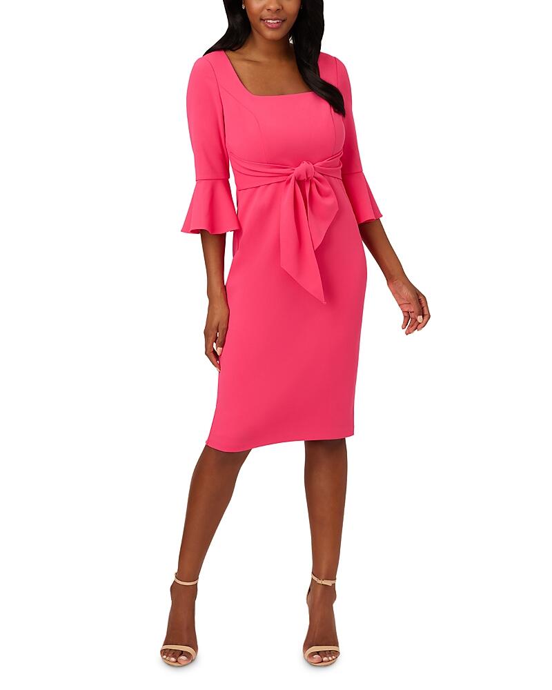 Adrianna Papell Bell Sleeve Tie Front Dress Cover