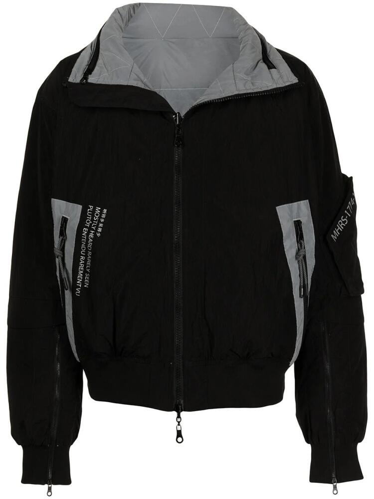 Mostly Heard Rarely Seen reversible padded jacket - Black Cover