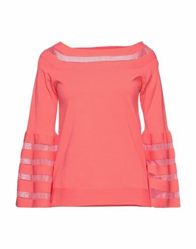 D. exterior Woman Sweater Coral Viscose, Polyester Cover