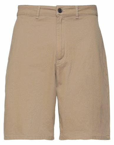 Department 5 Man Shorts & Bermuda Shorts Khaki Cotton, Elastane Cover