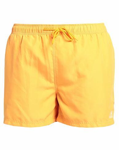 Selected Homme Man Swim trunks Orange Recycled polyester Cover