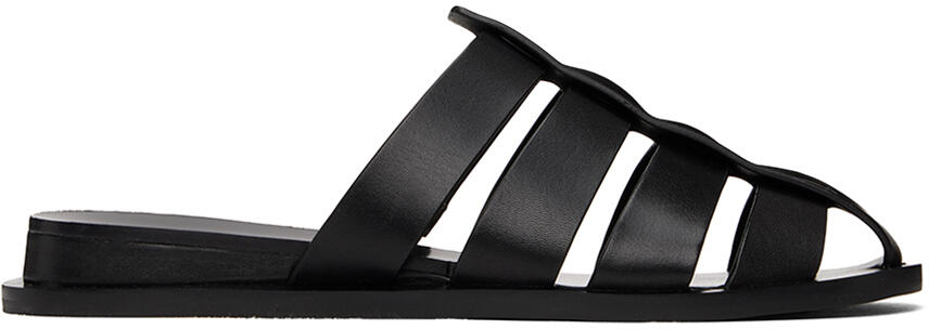 rag & bone Black Beau Fisherman Slides Cover